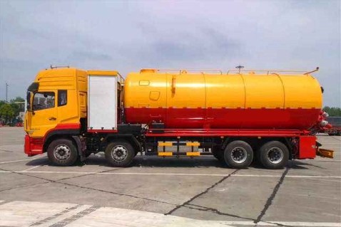 東風(fēng)天龍前四后八清洗吸污車